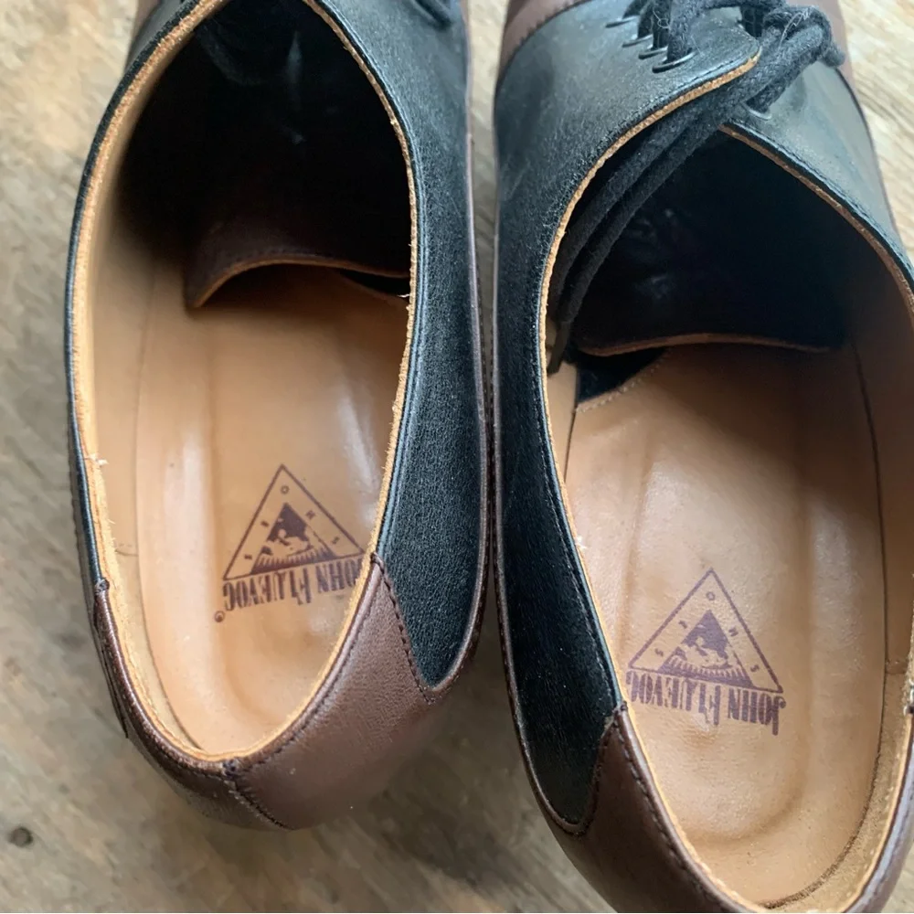 John Fluevog Wonder K2 Black and Brown Oxford Heels - Picture 5 of 7